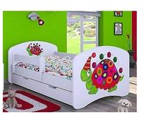 HB - Lettino con materasso e cassettone, disponibile in diverse varianti, colore: Bianco