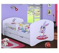 HB - Lettino con materasso e cassettone, disponibile in diverse varianti, colore: Bianco