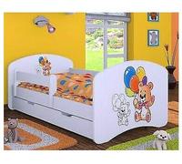 HB - Lettino con materasso e cassettone, disponibile in diverse varianti, colore: Bianco