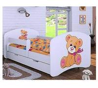 HB - Lettino con materasso e cassettone, disponibile in diverse varianti, colore: Bianco