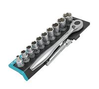 HB Set di Bussole 32 Pezzi AKM023-G con Cricchetto Reversibile 120 Denti 1/2" Testa Sigillata, Barra Estensione Esagonale, Inserti Torx PZ PH SL HEX, Acciaio CR-V, Alta Qualità Made in Taiwan