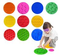 HB.YE Piastre sensoriali Esplorazione Multisensoriale, Tappetino da Pavimento Sensoriale Tappetino da Massaggio per Bambini Autisti Giocattoli Sensoriali Tocco Tappetino per la Percezione Tocco (25cm