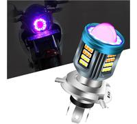 HB2 H4 LED Faro Del Motociclo Lampadina Rosso Blu Angelo Occhio 25W 6000K Con Fa