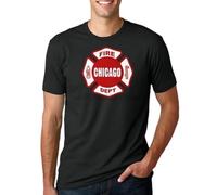 HB3rd2efd Chicago-Engine-17-Firefighter-Fire-Department-Rare-US-T-Shirt