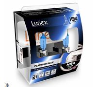 2x HB4 4700K Lunex PLATINUM BLUE 9006 55W 12V Lampadine Faro Alogene Super Blu