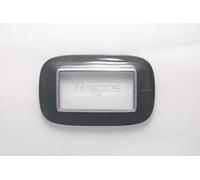 HB4804XS BTICINO AXOLUTE placca ellittica 4 moduli antracite materiale metallo