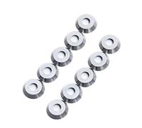 Hbaebdoo 10 inserti rotondi in carburo di diametro 12 mm, adatti per tornitura del legno Ci3
