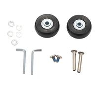 Hbaebdoo 2 set di ruote di ricambio per /pattini in , 45 x 19 mm, colore: nero