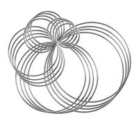 Hbaebdoo 20 anelli in metallo per macramè e progetti fai da te, in 5 misure