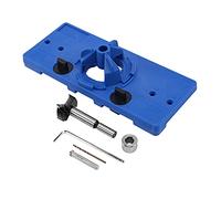 Hbaebdoo Cerniera nascosta da 35 mm per foratura con cerniera e guida di perforazione, localizzatore per fori per porte, armadi, lavorazione del legno, set di attrezzi fai da te