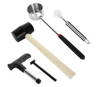 Hbaebdoo Set di 5 apri per cocco, in acciaio al cocco, kit di apri