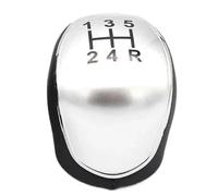HBAEWEO 5/6 Pomelli Del Cambio Per Auto Per Ford Per S-Max C-Max Kuga Galaxy Mondeo 4 Mk4 Transit Tourneo Connect Focus Copri Pomello Cambio Auto(5-Speed Silver)