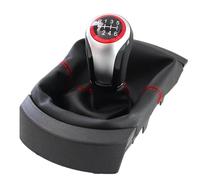 HBAEWEO Pomello Del Cambio A 5/6 Marce Auto Per Ibiza 2002 2003 2004 2005 2006 2007 2008 2009 2010 Tappo Copri Pomello Leva del Cambio automatico(6 Speed)