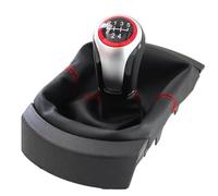 HBAEWEO Pomello Del Cambio A 5/6 Marce Auto Per Ibiza 2002 2003 2004 2005 2006 2007 2008 2009 2010 Tappo Copri Pomello Leva del Cambio automatico(5 Speed)