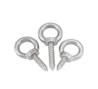 HBALDTEDC Bullone a Occhiello con Spalla di Sollevamento, 1/2/5 Pezzi M4-M12 304 Gancio di Sollevamento in Acciaio Inossidabile Vite autofilettante(1pcs,M12x50mm)