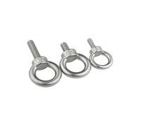 HBALDTEDC Bullone a Occhiello con Spalla di Sollevamento, Bulloni ad Anello con Occhiello in Acciaio Inossidabile 304, Confezione da 25, Misure Multiple(M10(1pcs),18mm)
