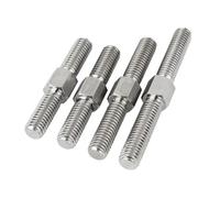 HBALDTEDC bulloni a Doppia Testa, Bulloni prigionieri esagonali a Doppia estremità con Filettatura positiva e negativa in Acciaio Inossidabile 304 M3-M16 30 mm-150 mm(M12-1PCS,80mm)
