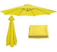 HBALDTEDC Copertura di Ricambio per ombrellone, Telo di Ricambio for ombrellone da Giardino a 6/8 Stecche, Telo di Ricambio for ombrellone da 200 cm/2,7 m/300 cm(Yellow,8 Ribs-2.7m(8.8ft))