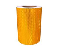 HBALDTEDC Nastro di avviso di Pericolo, Nastro Riflettente 7,87 Pollici x 82 Piedi Multicolore(Yellow)