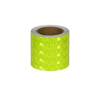 HBALDTEDC Nastro di avviso di Pericolo, Rotolo di Nastro Riflettente 2 Pollici x 9,8 Piedi Multicolore(White)