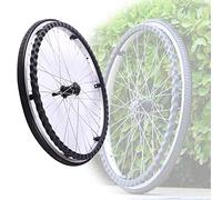 HBALDTEDC Rollator Sedia a rotelle in Gomma, 2 Ruote for Sedia a rotelle Ruote Posteriori con corrimano, Accessori manuali for Sedia a rotelle Cuscinetto Ruota for Sedia a rotelle: 12 mm(20in/50cm)