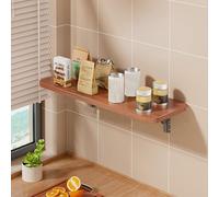 HBALDTEDC Tavolo pieghevole a parete per scrivania, a parete Multiple styles available,strong load-bearing capacity,easy to install,suitable(Natural,40 * 30cm)