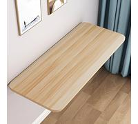 HBALDTEDC Tavolo pieghevole a parete per scrivania, a parete Scrivania pieghevole, piccola scrivania sospesa, aggiunta perfetta a casa/ufficio/cucina e sala da pranzo(Light Walnut Color,70 * 50cm)