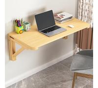 HBALDTEDC Tavolo pieghevole a parete per scrivania, a parete Solid wood wall mounted folding table，Strong load-bearing capacity,space-saving(60 * 40cm)