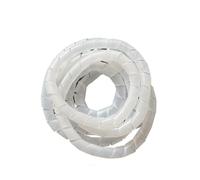 HBALDTEDC Tubo avvolgitore ordinato dei Cavi, 1 pz. Bianco, avvolgicavo a Spirale, 4 mm, 30 mm, Manicotto for Cablaggio, Tubo Flessibile, avvolge Il Cavo(White,OD 6mm x 13 Meter)