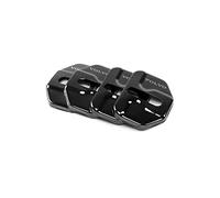 HBANMK 4 Pezzi Coperchio della Serratura della Portiera Dell'Auto per Volvo XC40 XC90 XC60 S60 V60, Copertura Serratura Portiera Acciaio Inossidabile, Copri Serrature Portiere,A Black