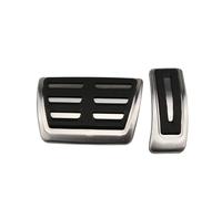 HBANMK Pedaliera Auto per Audi A1 A4 B8 B9 A5 S5 A6 A7 A8 Q5 SQ5 Q7, Copripedali Antiscivolo per Auto Pedali, Pedale Freno Acceleratore Frizione, Copertura del Poggiapiedi Pedale Auto,A AT