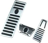 HBANMK Pedaliera Auto per Maserati Ghibli Quattroporte 2014-2019, Copripedali Antiscivolo per Auto Pedali, Pedale Freno Acceleratore Frizione, Copertura del Poggiapiedi Pedale Auto,AT