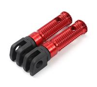 HBANMK Pedane Poggiapiedi per Moto per Kawasaki Ninja 1000 2011-2020, Pedane Moto in Alluminio, Pedaline Moto, Poggia Pedali Antiscivolo, Decorazione del Poggiapiedi della Moto,C Red