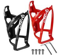 Hbbgdiy 2 Set di portaborraccia per Bici, Stabile, portaborraccia in plastica Leggera con Viti e Chiave, staffe Facili da installare