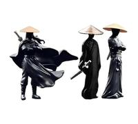 Hbbgdiy 3pcs Samurai Action Figures da 1, 2 Pollici Statue di guerrieri in plastica in plastica per la scrivania della scrivania del per Auto, Decorazione Giapponese Oggetti da Collezione