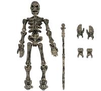 Hbbgdiy Action Figure di Scheletro, Giocattolo Scheletro Mobile Multi-articolato con Armi, Action Figure in plastica per Collezionisti, Decorazioni da scrivania