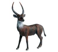 Hbbgdiy Antelope Animali realistici, 4x5 pollici di postura per le figurine per animali e apprendimento giocattolo per bambini, festa di apprendimento degli selvatici marrone e favorisce giocattoli