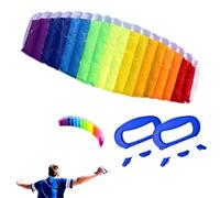 Hbbgdiy Aquilone acrobatico Arcobaleno da 1, 4 m con Aquilone a Doppia Linea, Flying Tools, Sportivo acrobatico Arcobaleno (Line Board Colore Casuale).