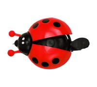Hbbgdiy Campanello per Bicicletta per Bambini, Simpatico Campanello per Bicicletta a Forma di Coccinella Rossa con Ala Mobile e Pulsante per Bambini, Adulti, all'aperto