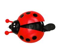 Hbbgdiy Campanello per Bicicletta, Simpatico Campanello per Bicicletta a Forma di Coccinella Rossa per Bambini con Ala Mobile e Pulsante per Bambini e Adulti, per Esterni.