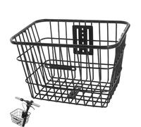 Hbbgdiy Cestino per Bicicletta, Cestino Anteriore/Posteriore in Filo Metallico Resistente, capacità, Rimovibile per trasportare Cani, Animali Domestici, generi Alimentari, 12x9x10 Pollici