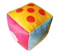 Hbbgdiy Dadi in Schiuma, Dadi giganti Morbidi in Peluche con Campana incorporata, 6x6x6 con Simpatici Numeri dei Cartoni Animati, Colori Vivaci, Grandi Schiuma, da Gioco per l'aula