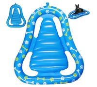 Hbbgdiy Galleggiante per Piscina per Cani, Galleggiante Gonfiabile in PVC da 47x36 Pollici, antiforatura per Piscina per Animali Domestici, per Lago e Fiume