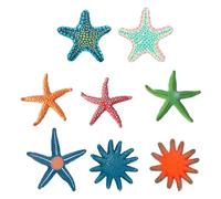 Hbbgdiy Giocattoli da Piscina, Simulazione Morbida di Stella Marina, 16 Giocattoli Colorati a Forma di Animali marini, da Bagno per Bambini, Giochi da Piscina, galleggianti da