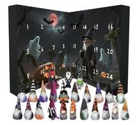 Hbbgdiy GNOME Advent Calendar 2025 a 24 Giorni Peluga di Halloween Calendario del Conto alla rovescia Decorazioni GNOME per Bambini Adulti Decorazioni per la casa per Le Vacanze
