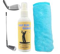 Hbbgdiy Kit per la Pulizia delle Mazze da Golf con detergente per Mazze da Golf da 100 ml e Panno per la Pulizia per lucidatrice restauratrice Professionale. Rimuove Sporco, Erba e Sabbia.