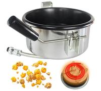 Hbbgdiy Macchina per Popcorn elettrica Nostalgia da 8 Once, Macchina per Popcorn Anti-bruciature per la Serata dei Film con Controllo di Sicurezza, Popper retrò Facile da Pulire per Feste e casa