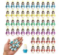 Hbbgdiy Mini Vergine Maria Figurine 50pcs Gesù Figure Religio in miniatura Statue cattoliche per la festa di Natale Bomboniere