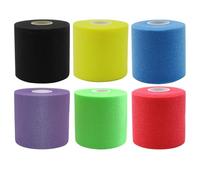 Hbbgdiy Nastro Pre-Avvolgente Sportivo, 6 Pezzi, Elastico Sportivo, 6 Colori, Pre-Avvolgente Altamente Elastico, 3 Pollici x 33 Piedi, Nastro Autoadesivo Traspirante e Antiurto
