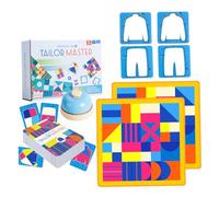 Hbbgdiy Ordinamento del Colore Giocattoli sensoriali, Giochi di taeri di Sarto progressivi con tovaglie e Campana, Giocattoli educativi per Coltivare Il Pensiero inverso e la concentrazione, primario